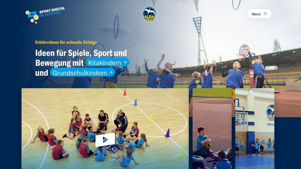 „Sport digital – Die ALBAthek“: ALBA und BMI präsentieren neue Online-Plattform für Pädagog:innen und Coaches