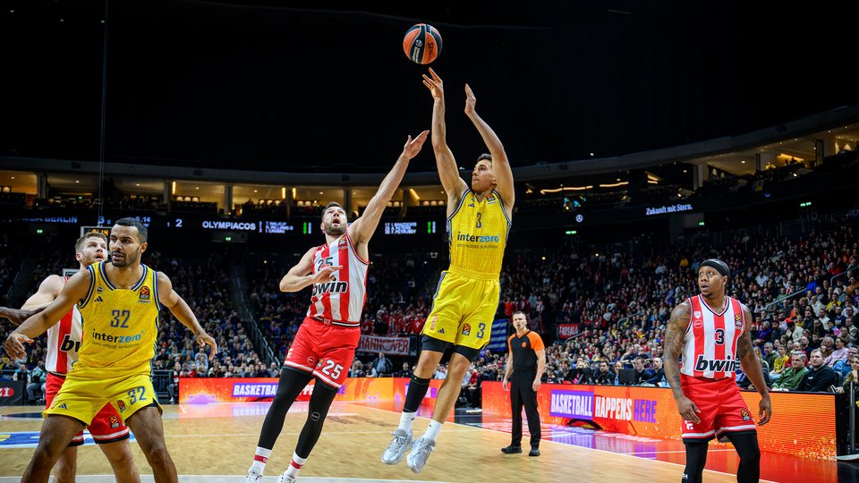 ALBA eröffnet am Dienstag EuroLeague-Doppelspieltag bei Olympiakos Piräus