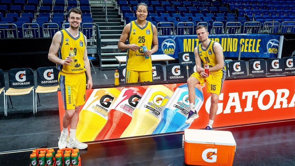 Gatorade wird offizieller Sporthydration-Partner von ALBA BERLIN