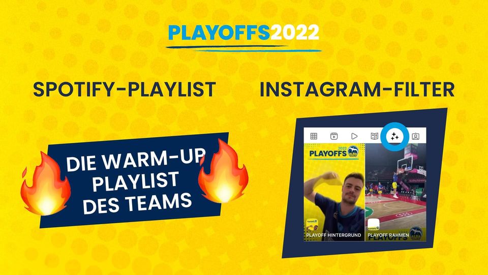 Kommt mit uns in Playoff-Stimmung: Videotrailer, Instagram-Filter und Playlist