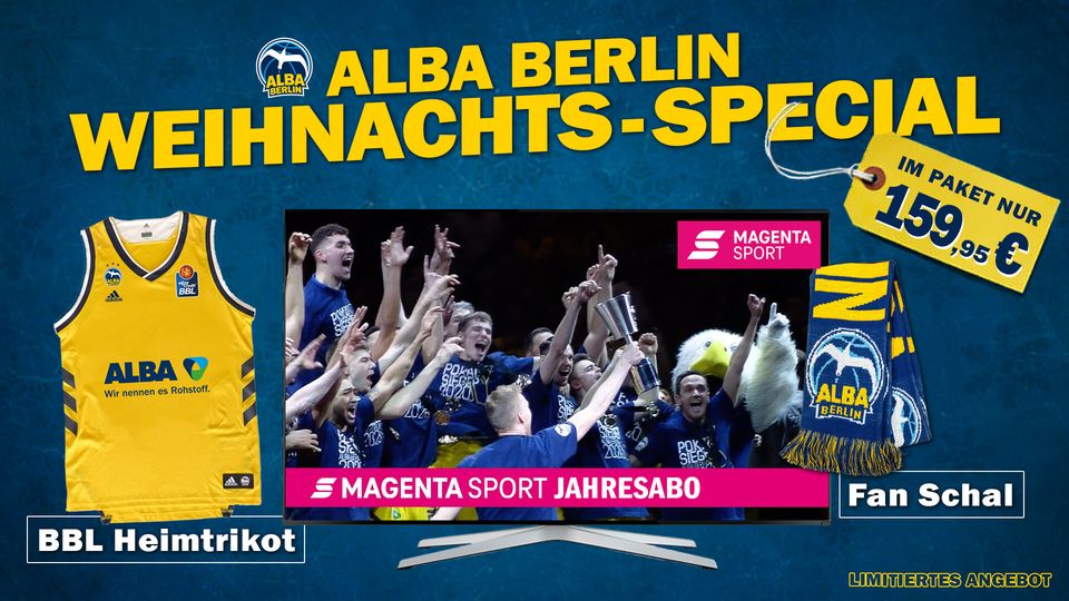 Weihnachts-Special: Heimtrikot, Schal und MagentaSport-Jahresabo ab 159,95 Euro