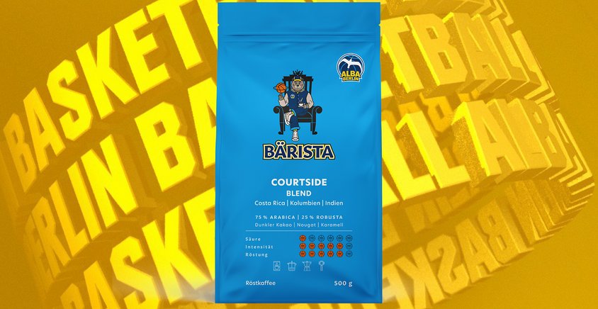 Kraftvoll. Vollmundig. Spielbereit: Jetzt den Courtside Blend von Bärista probieren