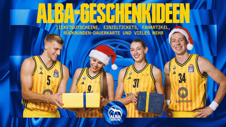 Jetzt auschecken: ALBA-Geschenkideen zu Weihnachten