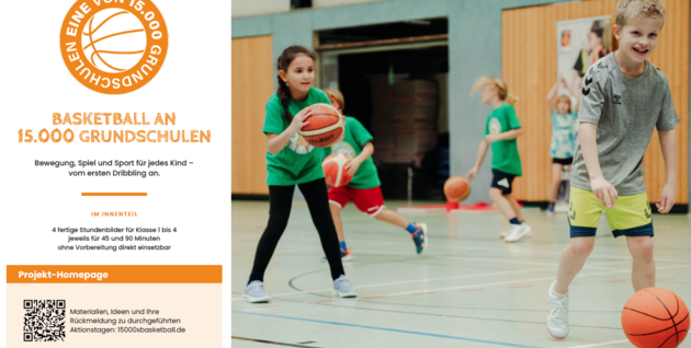 15.000 Grundschulen erhalten Lernmaterial für Basketballstunden