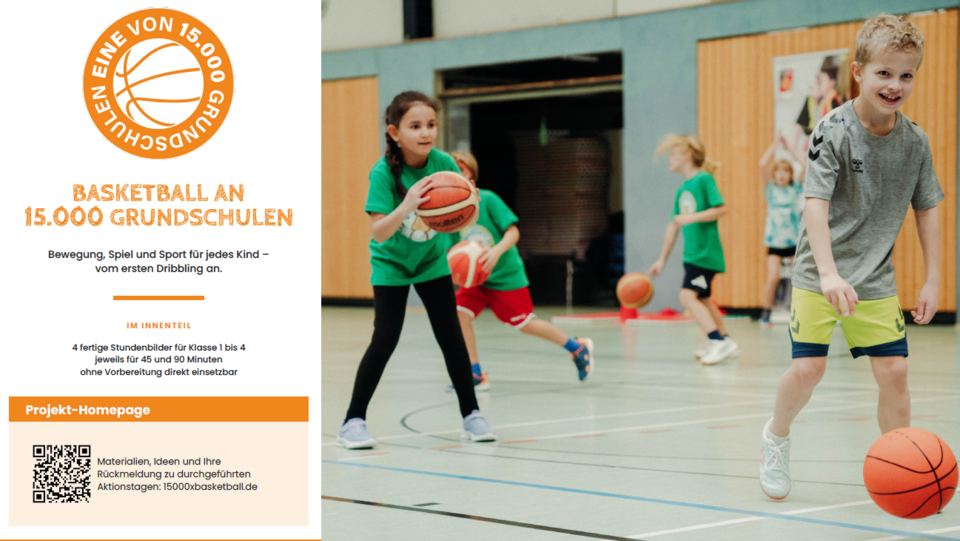 15.000 Grundschulen erhalten Lernmaterial für Basketballstunden