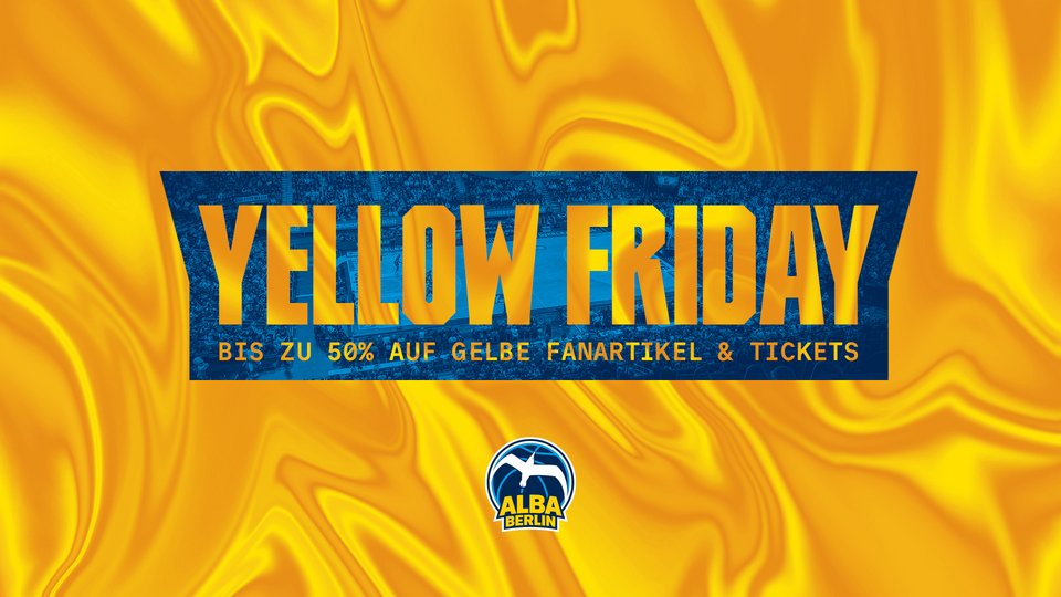 YELLOW FRIDAY: Sichert euch jetzt bis zu 50 Prozent auf gelbe Fanartikel und Tickets